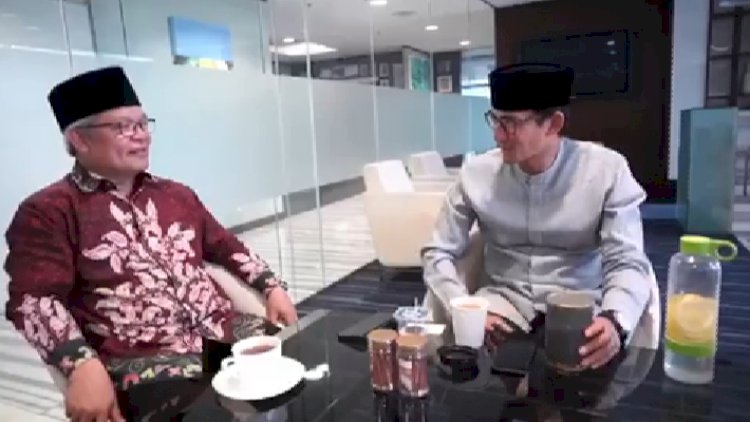 Jumpa Ami Taher, Begini Kegembiraan Sandiaga Uno